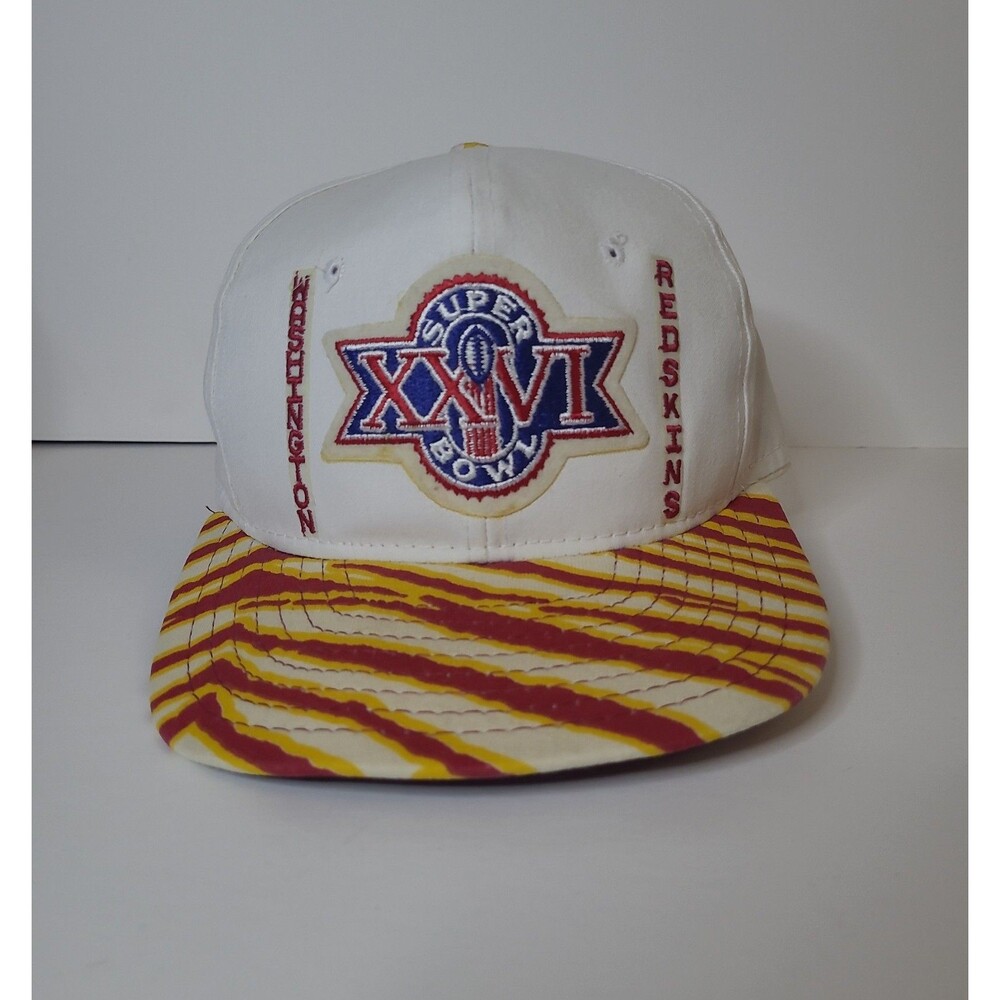 Vtg Zubaz Superbowl Washington Redskins Football Snapback Hat